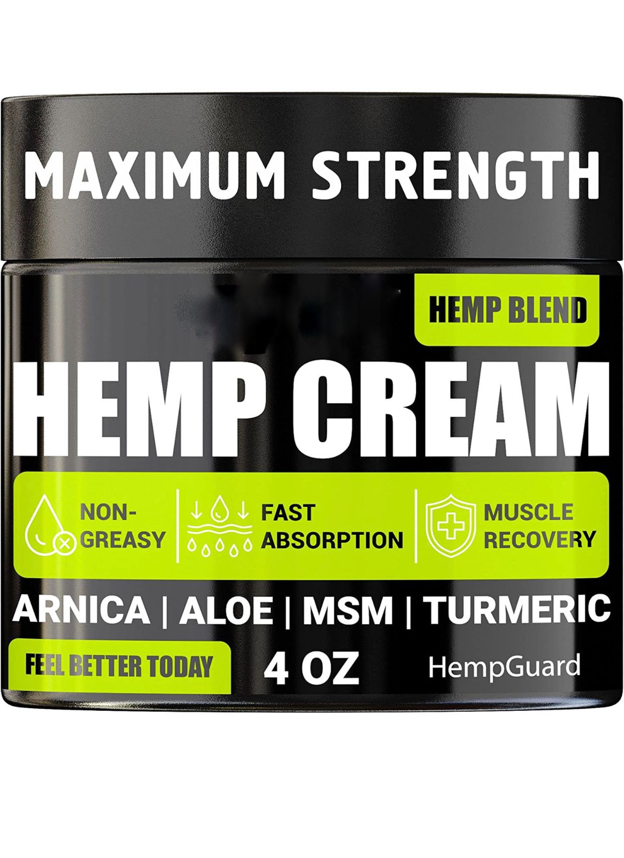 Natural Hemp Cream for Muscles, Joints, Back, Face, Neck